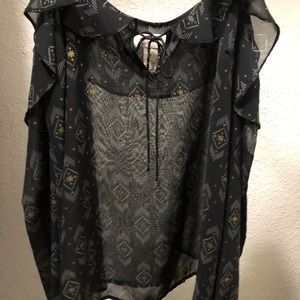 Black and gold Arizona Blouse